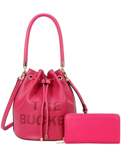 The Bucket Hobo Bag with Wallet TB-9018W ROSE
